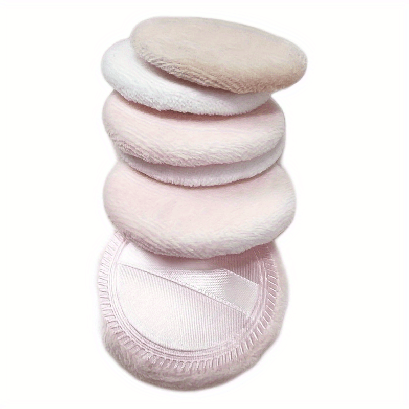 3pcs Round Shape Soft Cosmetic Puff Makeup Foundation Sponge