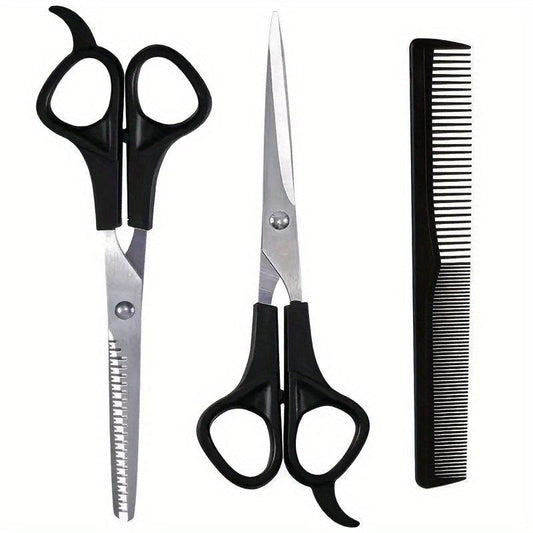 3pcs Hairdressing Scissors Comb Set 15 24 Cm Hair Cutting Thinning Scissors