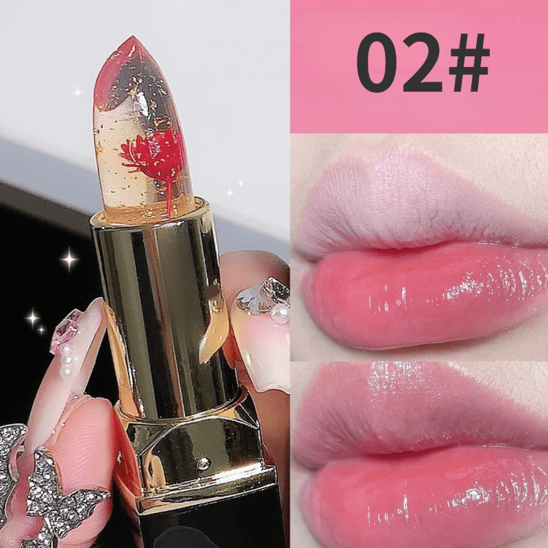 Flower Lipstick Temperature Changing Lip Balm - Hydrating Lip Care