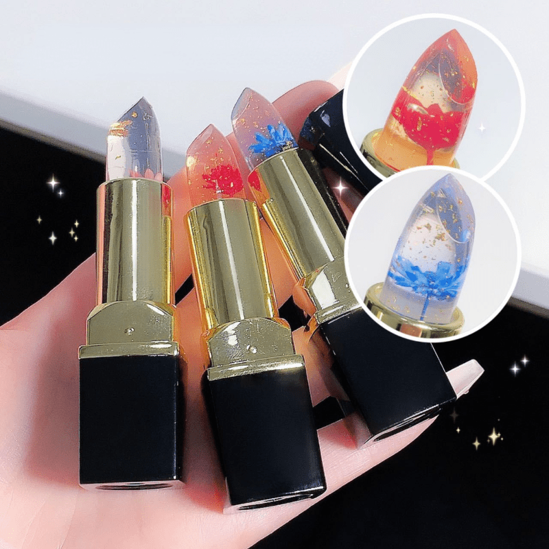 Flower Lipstick Temperature Changing Lip Balm - Hydrating Lip Care