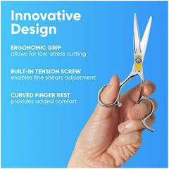 Pro Hairdressing Scissors & Comb Set - 15-24 cm Barber Scissors