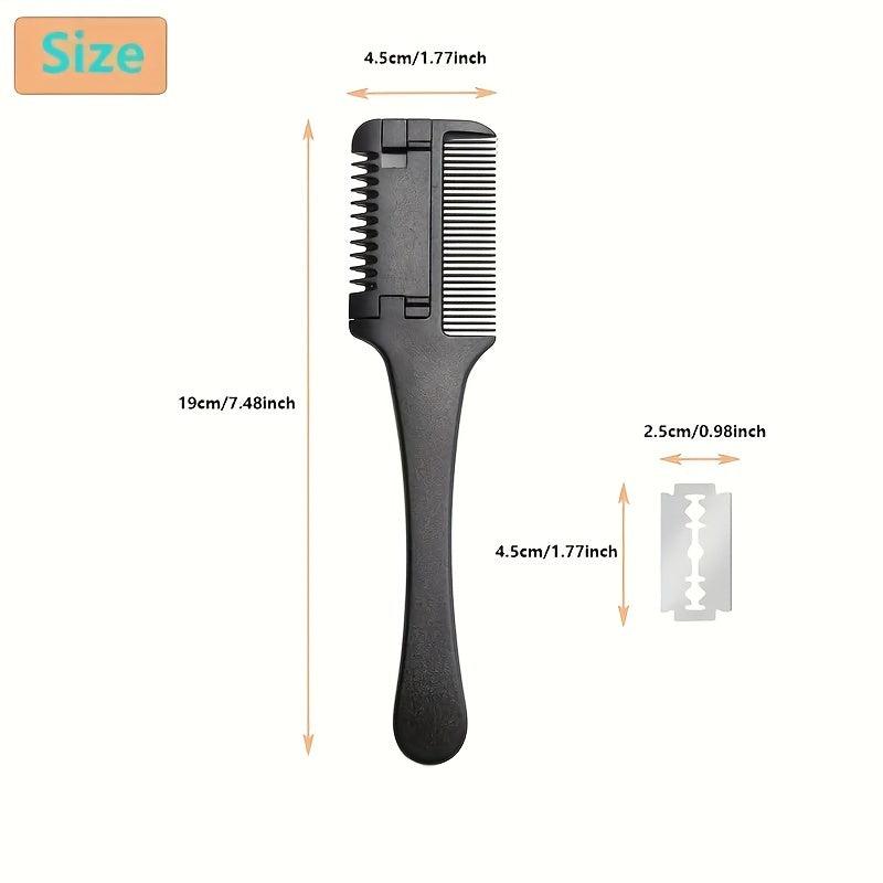 Hair Cutting Comb with 10pcs Blades for Styling, Thinning, and Trimming