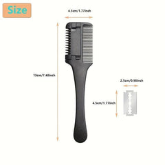 Hair Cutting Comb with 10pcs Blades for Styling, Thinning, and Trimming