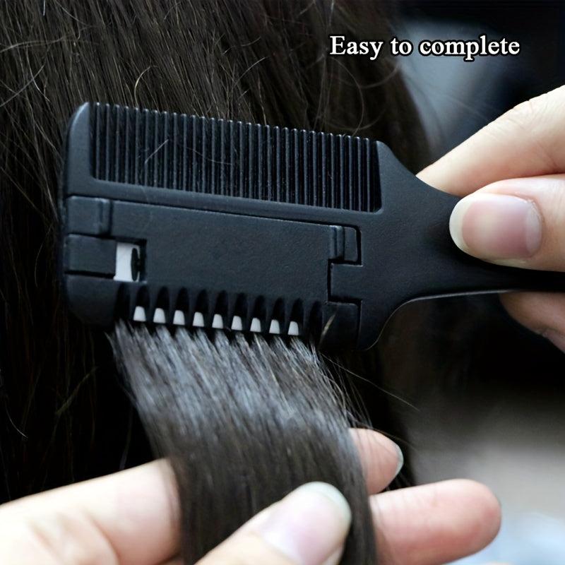 Hair Cutting Comb with 10pcs Blades for Styling, Thinning, and Trimming