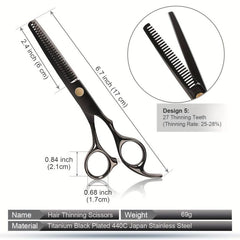 11pcs Hairdressing Scissors Set Professional Haircut Kit