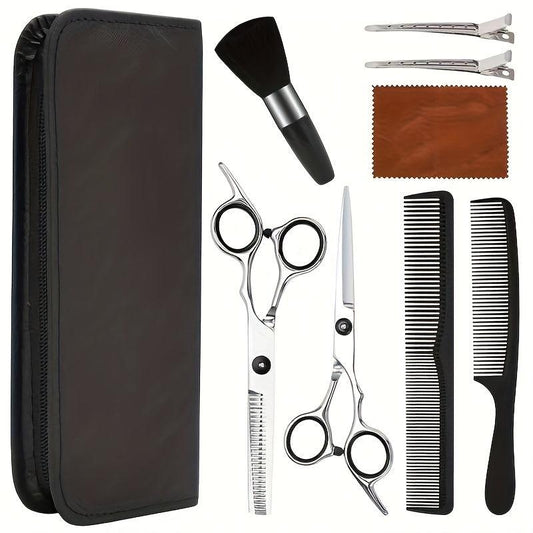 9pcs B Hair Cutting Scissors Kit Professional Stainless Steel Haircut Set