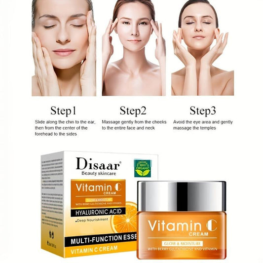 Vitamin C Essence Cream for Skin Tone and Pore Reduction