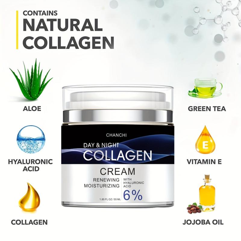 Collagen Cream with Retinol, Hyaluronic Acid - Smooth, Moisturized Skin