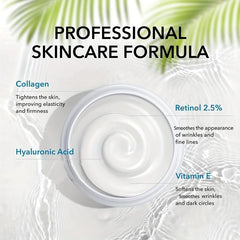 Collagen Cream with Retinol, Hyaluronic Acid - Smooth, Moisturized Skin
