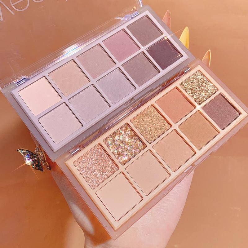 Eyeshadows Pearlescent Matte Shimmering Student Makeup
