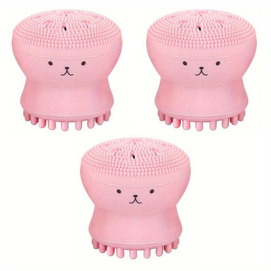 Silicone Octopus Face Cleaner Facial Brush Massager