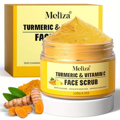 Vitamin C Turmeric Face Scrub Exfoliates Acne Dark Spots