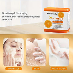 Vitamin C Soap Bar for Face & Body Dark Spots Acne Wash