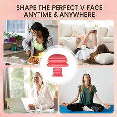 Pink Jaw Face Neck Toning Exerciser For Women V Shape Double Chin Instrument