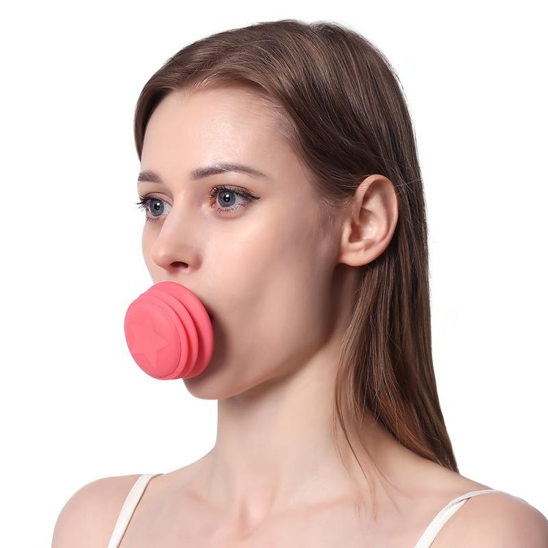 Pink Jaw Face Neck Toning Exerciser For Women V Shape Double Chin Instrument