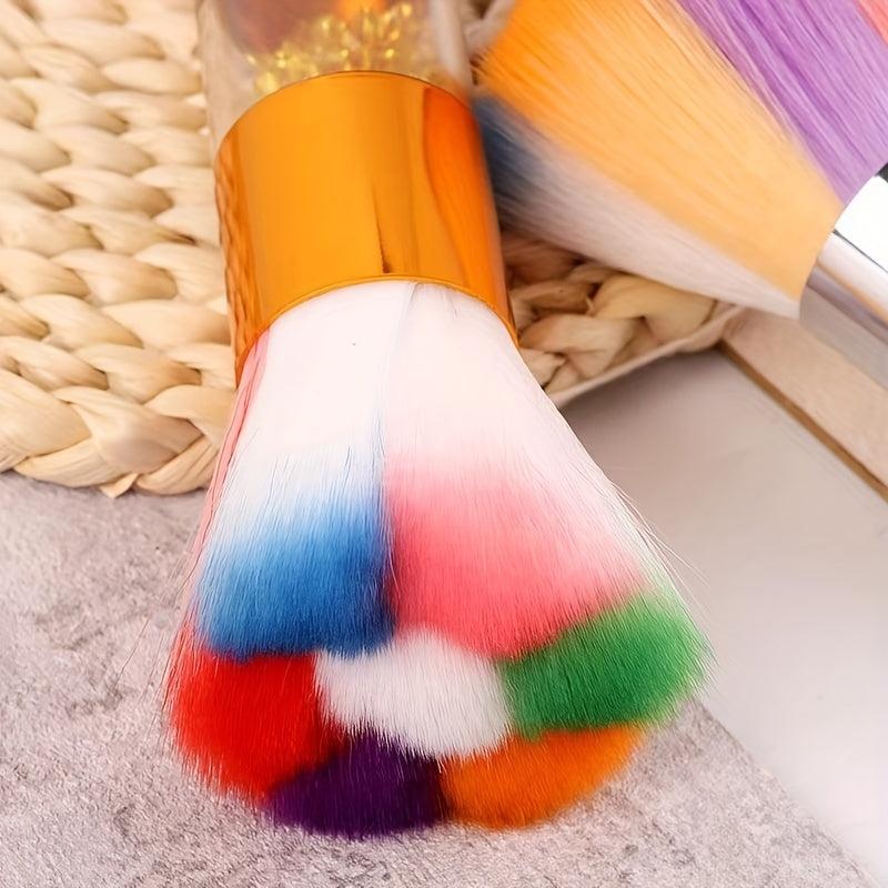 Colorful Acrylic Dust Brush Nail Paint Gel Dust Cleaning Brushes