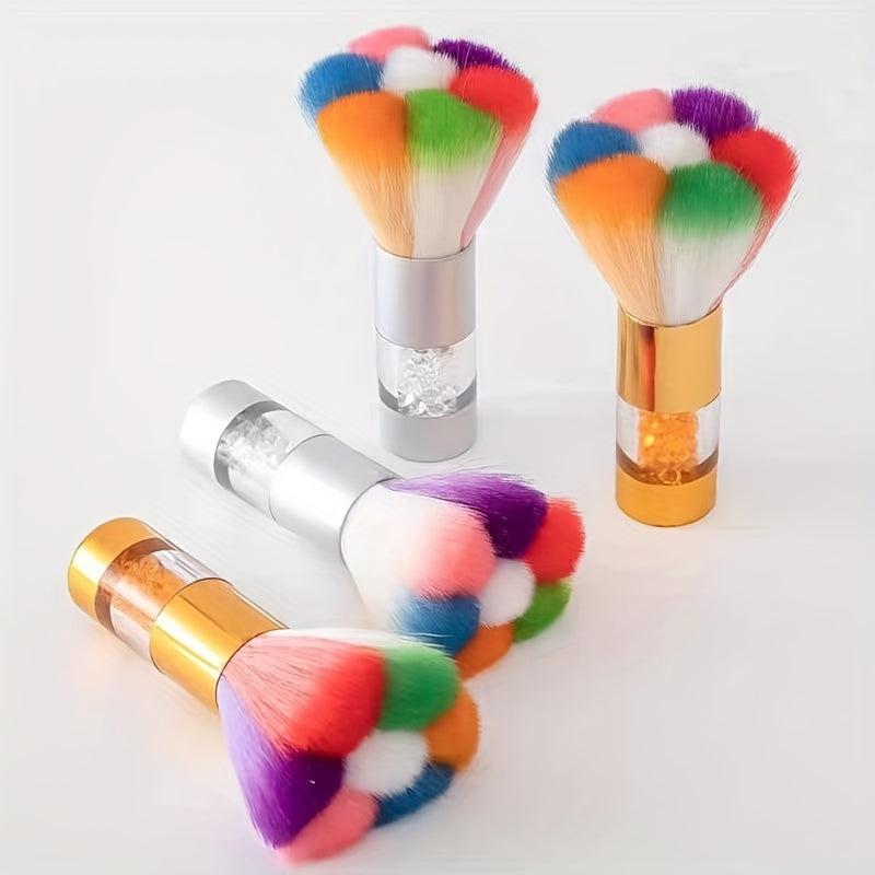Colorful Acrylic Dust Brush Nail Paint Gel Dust Cleaning Brushes