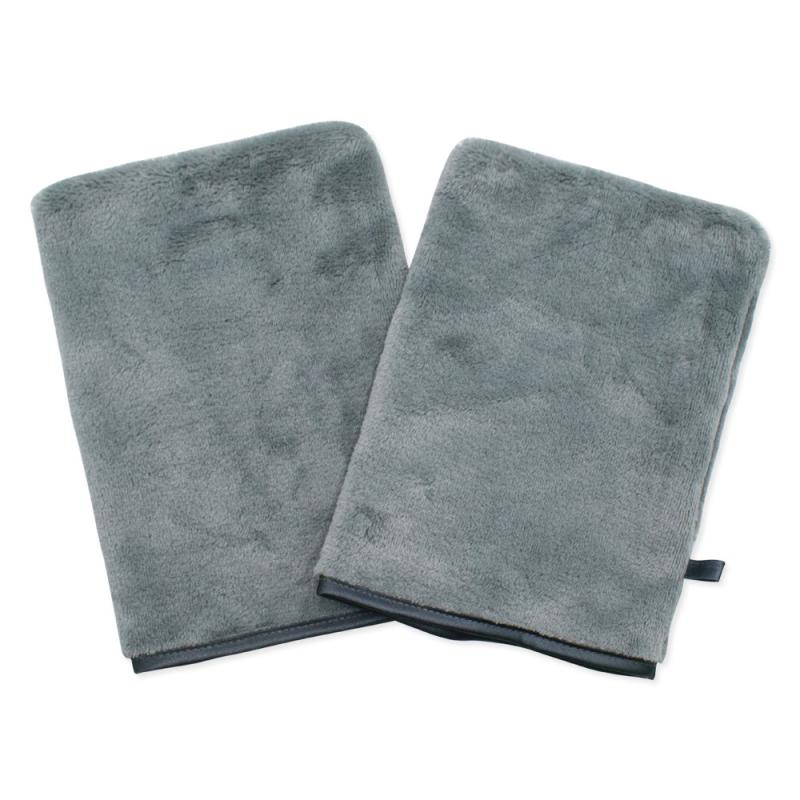 2 Pcs Makeup Remover Gloves Flannel Body Wash Mitts