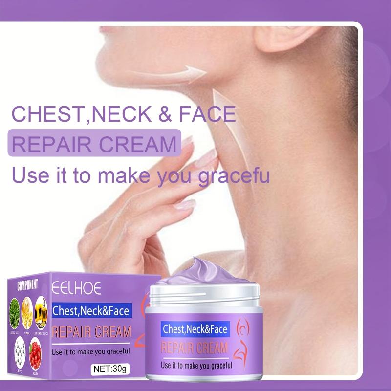 Neck Firming Cream - Tightens Sagging Skin, Repairs Wrinkles, Non-Irritating