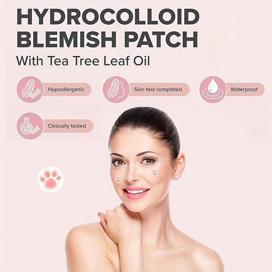 Hydrocolloid Acne Pimple Patch Tea Tree Facial Sticker