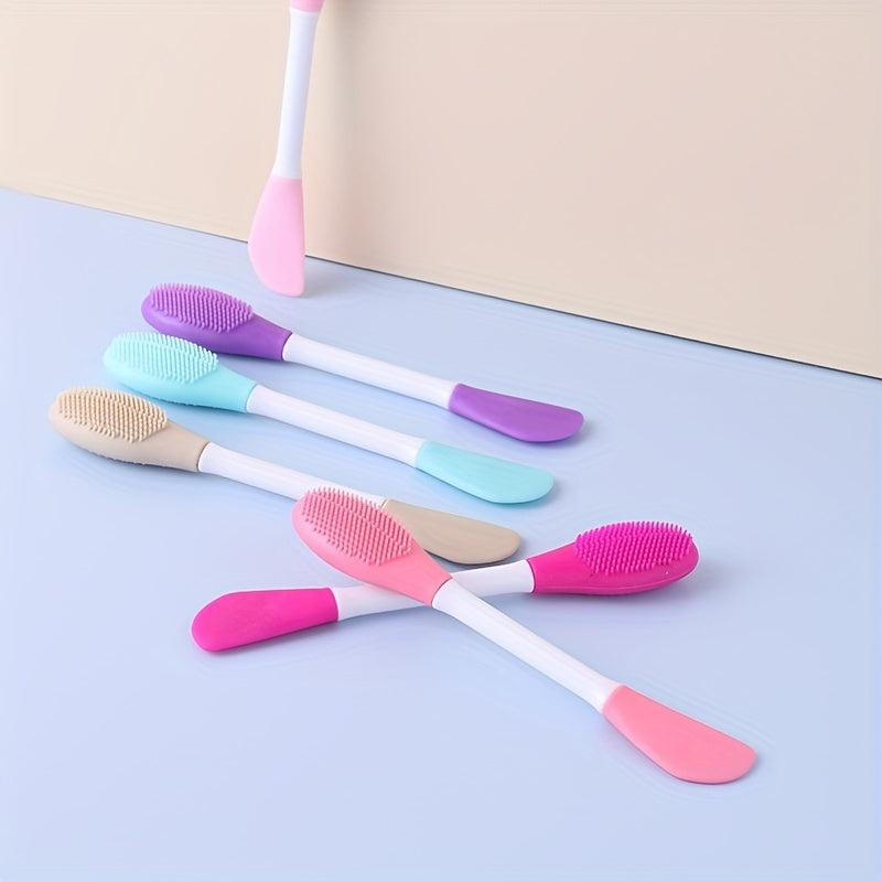 Dual Head Silicone Face Mask Brushes 2-in-1 Beauty Skin Care Tool