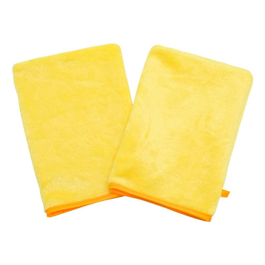 2 Pcs Flannel Makeup Remover Gloves Body Wash Mitts
