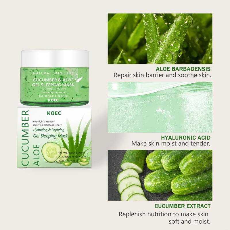 Cucumber Aloe Gel Sleeping Mask for Daily Care