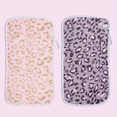 2 Pack Leopard Printed Makeup Remover Towel for All Skin Types