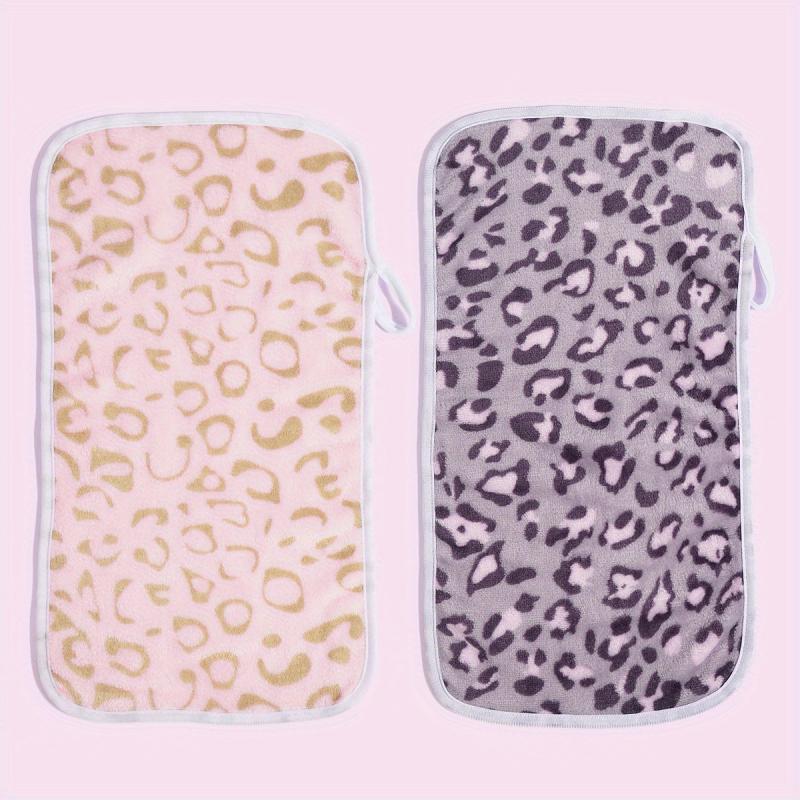 2 Pack Leopard Printed Makeup Remover Towel for All Skin Types