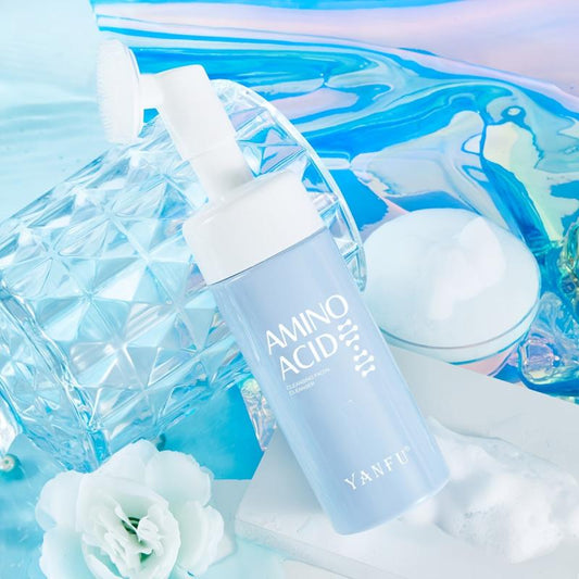 Amino Acid Facial Cleanser with Massage Head for Sensitive Skin