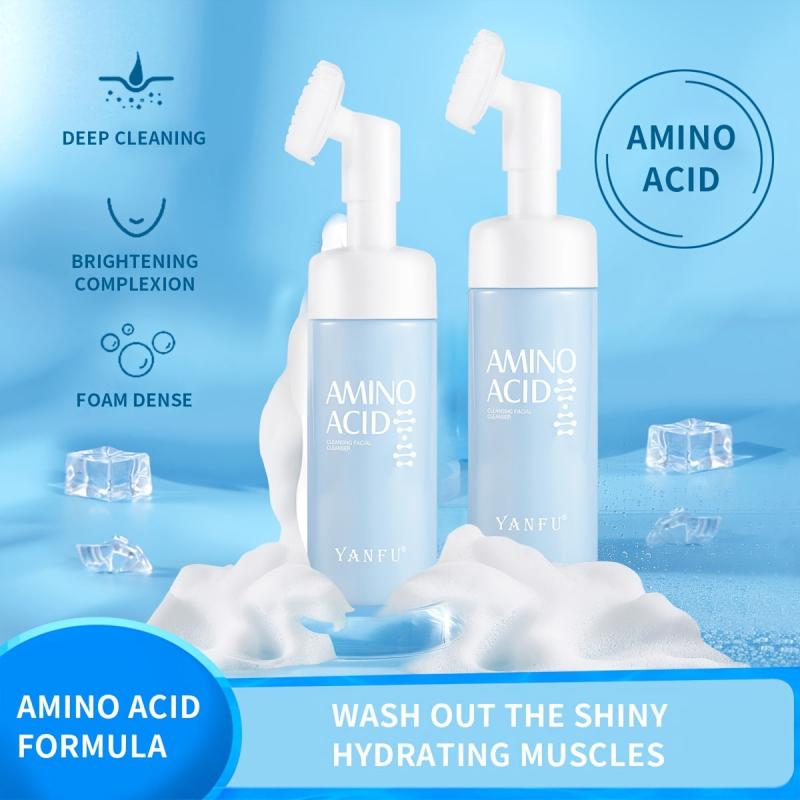 Amino Acid Facial Cleanser with Massage Head for Sensitive Skin