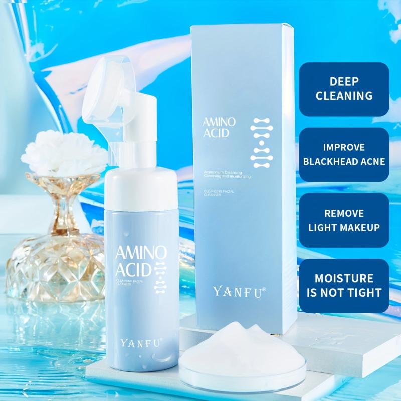 Amino Acid Facial Cleanser with Massage Head for Sensitive Skin