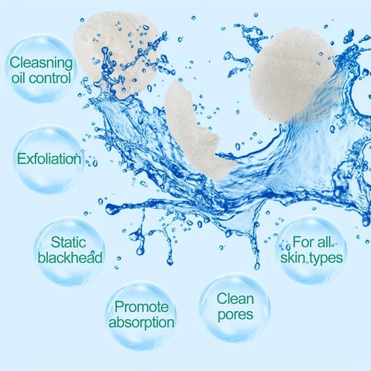 Natural Loofah Sponge Exfoliating Face Pads - Pack of 40
