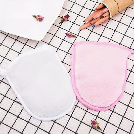 Reusable Microfiber Facial Towel Makeup Remover Exfoliating Shower Glove