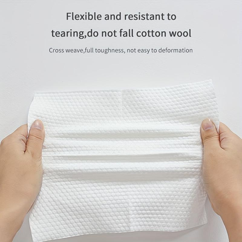 50pcs Disposable Face Towel Thickened Soft Towel Wet & Dry Cotton Soft Towel