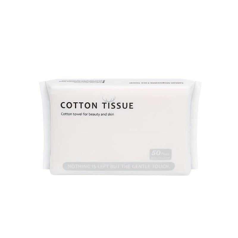 50pcs Disposable Face Towel Thickened Soft Towel Wet & Dry Cotton Soft Towel
