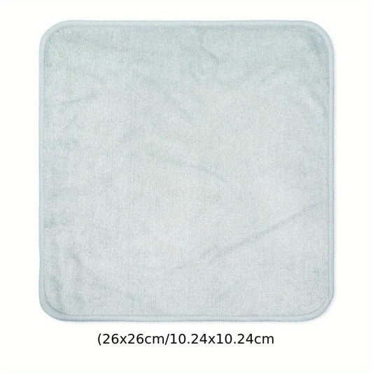 2pcs Gray Bamboo Fiber Facial Cleansing Towel Soft Exfoliating Non Sensitive