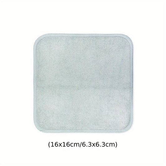 2pcs Gray Bamboo Fiber Facial Cleansing Towel Soft Exfoliating Non Sensitive