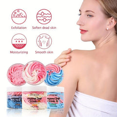 2PCS Whipped Bath Soap Shea Butter Scrub