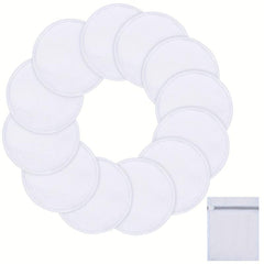 Reusable Makeup Remover Pads 12 Pack Microfiber Facial Cleaning Puff