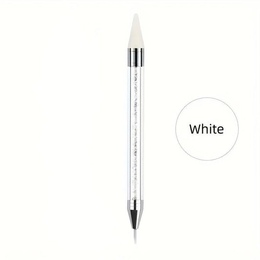 Dual Ended Nail Rhinestone Picker Dotting Tool Crystal Handle