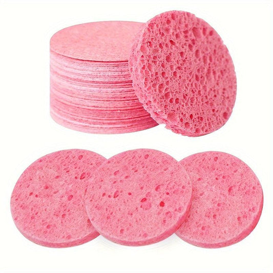 40pcs Compressed Facial Sponges 100% Natural Cellulose
