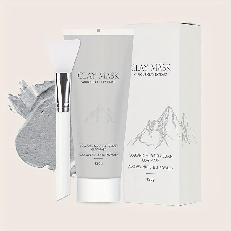 Turmeric Clay Mask with Mask Brush - Deep Cleaning Mud Mask