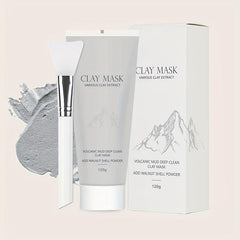 Turmeric Clay Mask with Mask Brush - Deep Cleaning Mud Mask