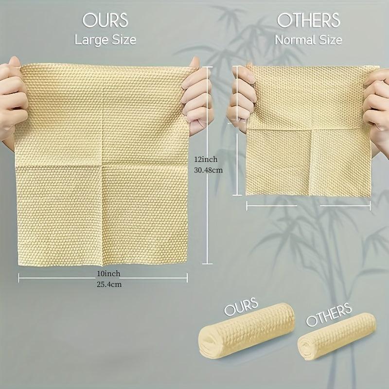 Bamboo Disposable Face Towel Biodegradable Large Dry Face Wipes 60 Count Box