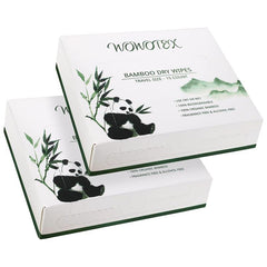 2 Pack Bamboo Disposable Face Towels Biodegradable Large Dry Face Wipes