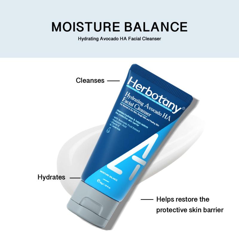 HERBOTANY Avocado Facial Cleanser for Normal to Dry Skin