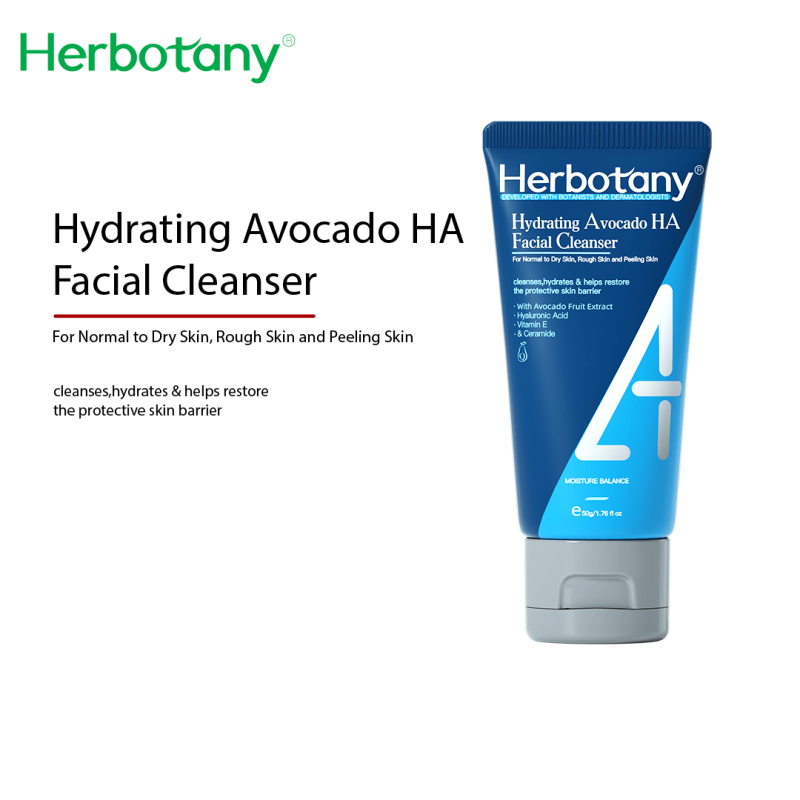 HERBOTANY Avocado Facial Cleanser for Normal to Dry Skin