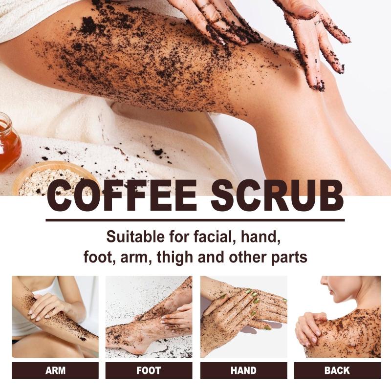 Coffee Scrub Deep Cleansing Body Cuticle Refining Pores