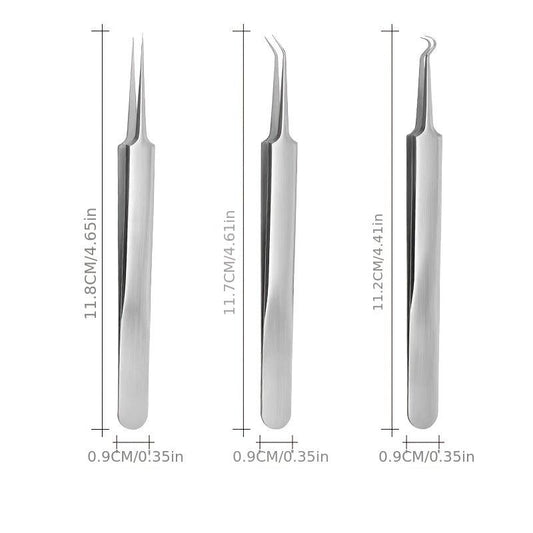 8pc Acne Needle Set with Storage Box Blackhead Clip Beauty Tool